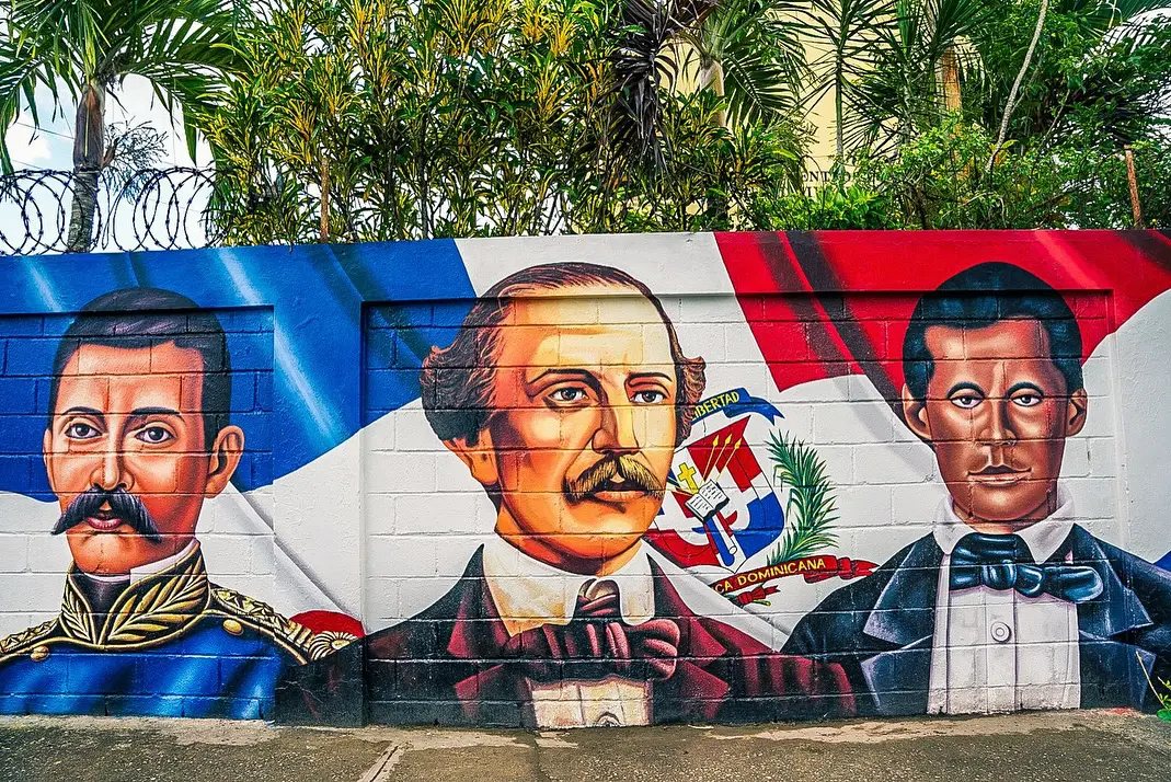 Mural de los Padres de la Patria en Bayaguana, Monte Plata. Foto por propeep.gob