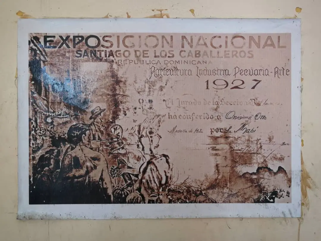 Premio de medalla de plata al Mabí del Seibo en 1927 en Santiago. Cortesía de elmaf.com