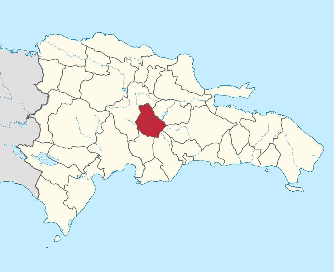 Monsenor_Nouel_in_Dominican_Republicsvg | NOTICIARIO RD Provincia Monseñor Nouel en el mapa de la República Dominicana. Imagen por wikipedia