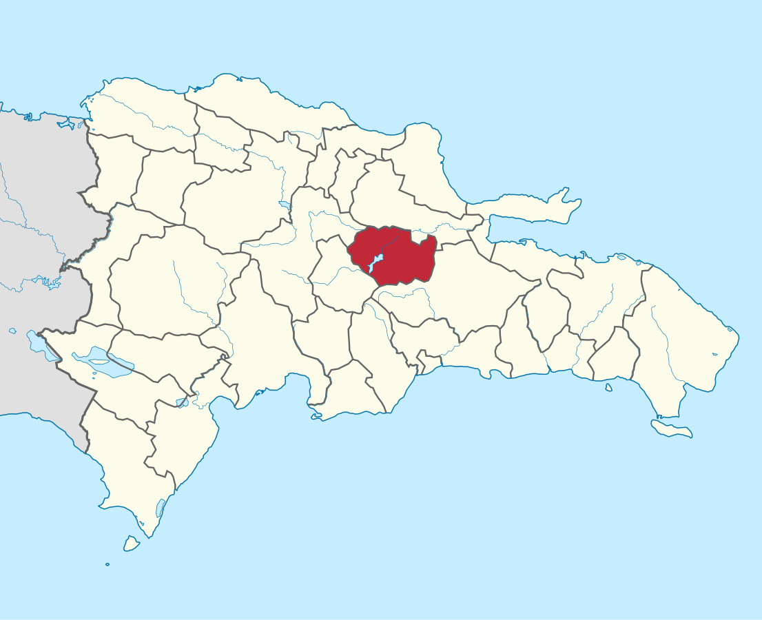 Sanchez_Ramirez_in_Dominican_Republicsvg | NOTICIARIO RD Ubicación de la provincia Sánchez Ramírez en el mapa de la República Dominicana. Imagen por wikipedia