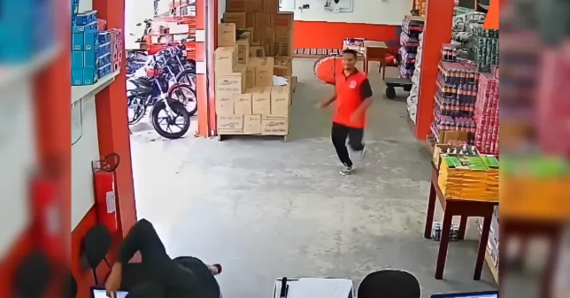 Intento de asalto en Brasil queda captado