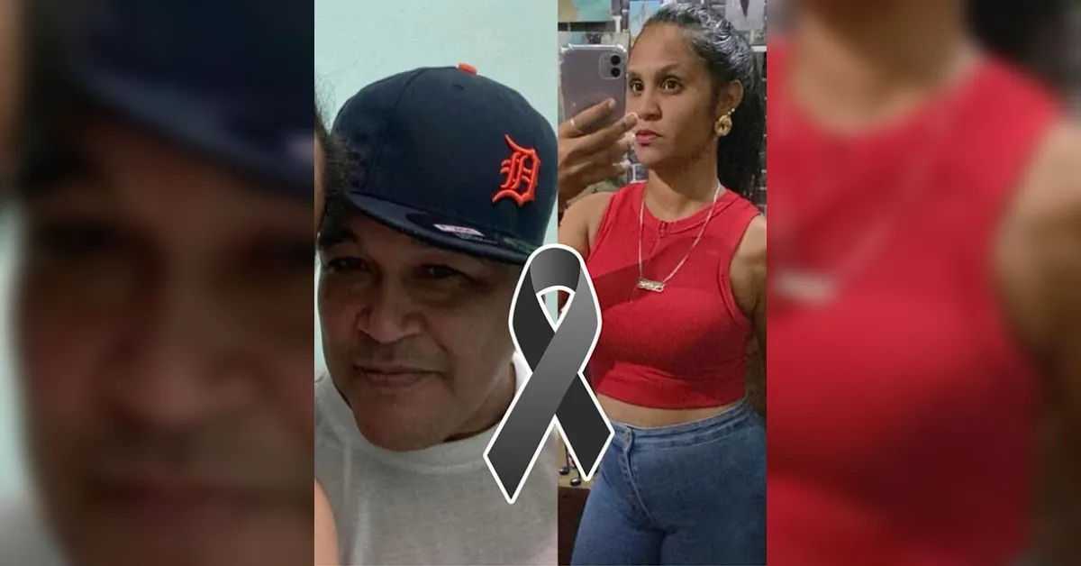 Collage of a man wearing a Detroit cap on the left and a woman in a red sleeveless top taking a selfie on the right, with a gray awareness ribbon in the center.