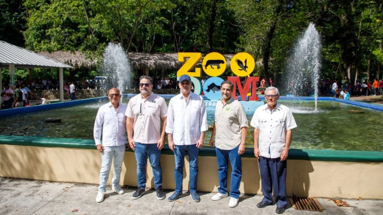 Presidente Abinader en el Zoológico. Foto por presidencia.gob.do
