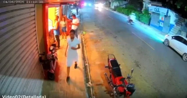 Cámara capta aparatoso incidente en Los Botados de Yamasá