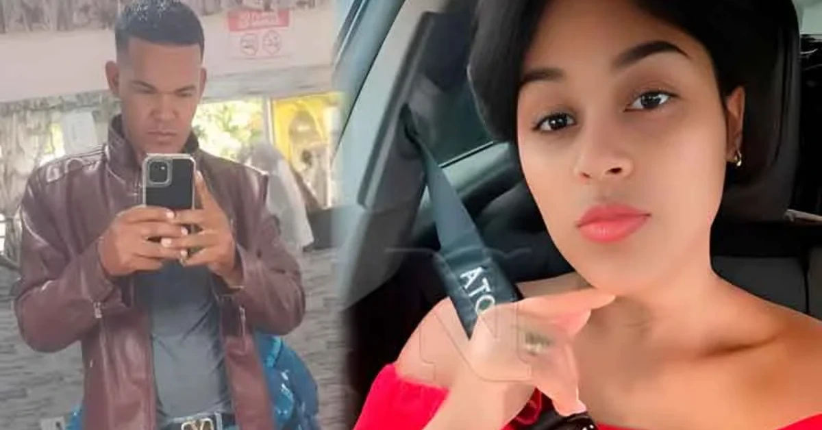 Two-person collage: left a man taking a mirror selfie in a brown leather jacket; right a woman in a car posing with her hand near her chin.