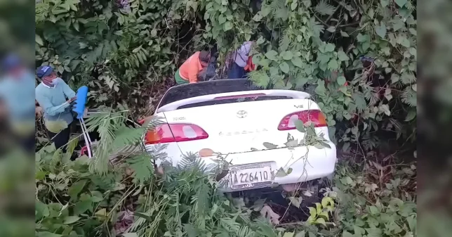 Reportan percance vial en la Autopista Duarte con jóvenes de Piedra Blanca