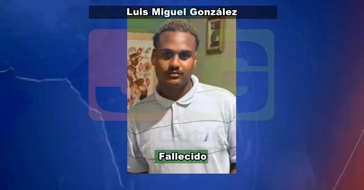 Memorial graphic for Luis Miguel González indicating he has died (Fallecido).