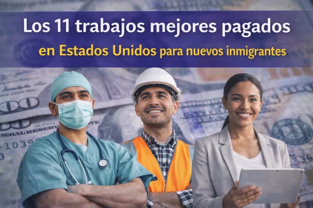 Los 11 trabajos mejores pagados en Estados Unidos para nuevos inmigrantes.
