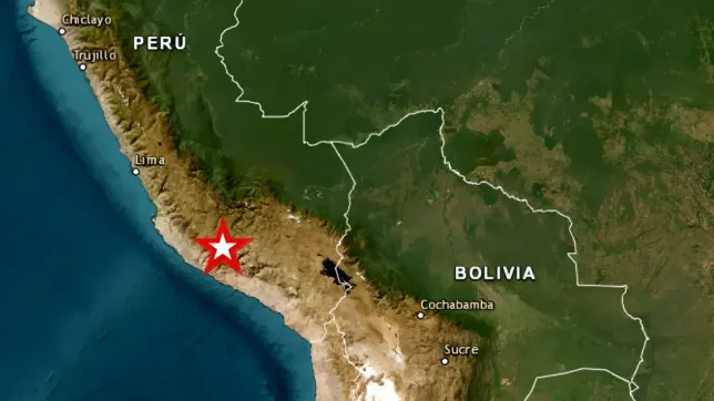Reportan terremoto en el sur de Perú